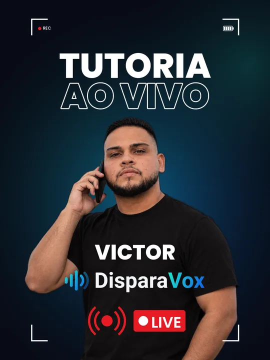 Tutoria Disparavox ao vivo com Victor Amancio